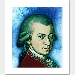 Wolfgang Amadeus Mozart Portrait | Wolfgang Amadeus Mozart Artwork 4 Posters and Art